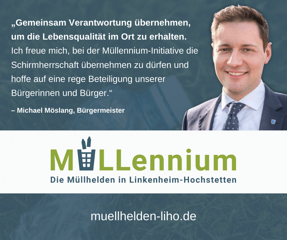 Wir freuen uns sehr, dass wir unseren Bürgermeister Michael Möslang als Schirmherr für unsere Initiative gewinnen konnten.